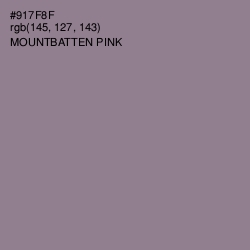 #917F8F - Mountbatten Pink Color Image